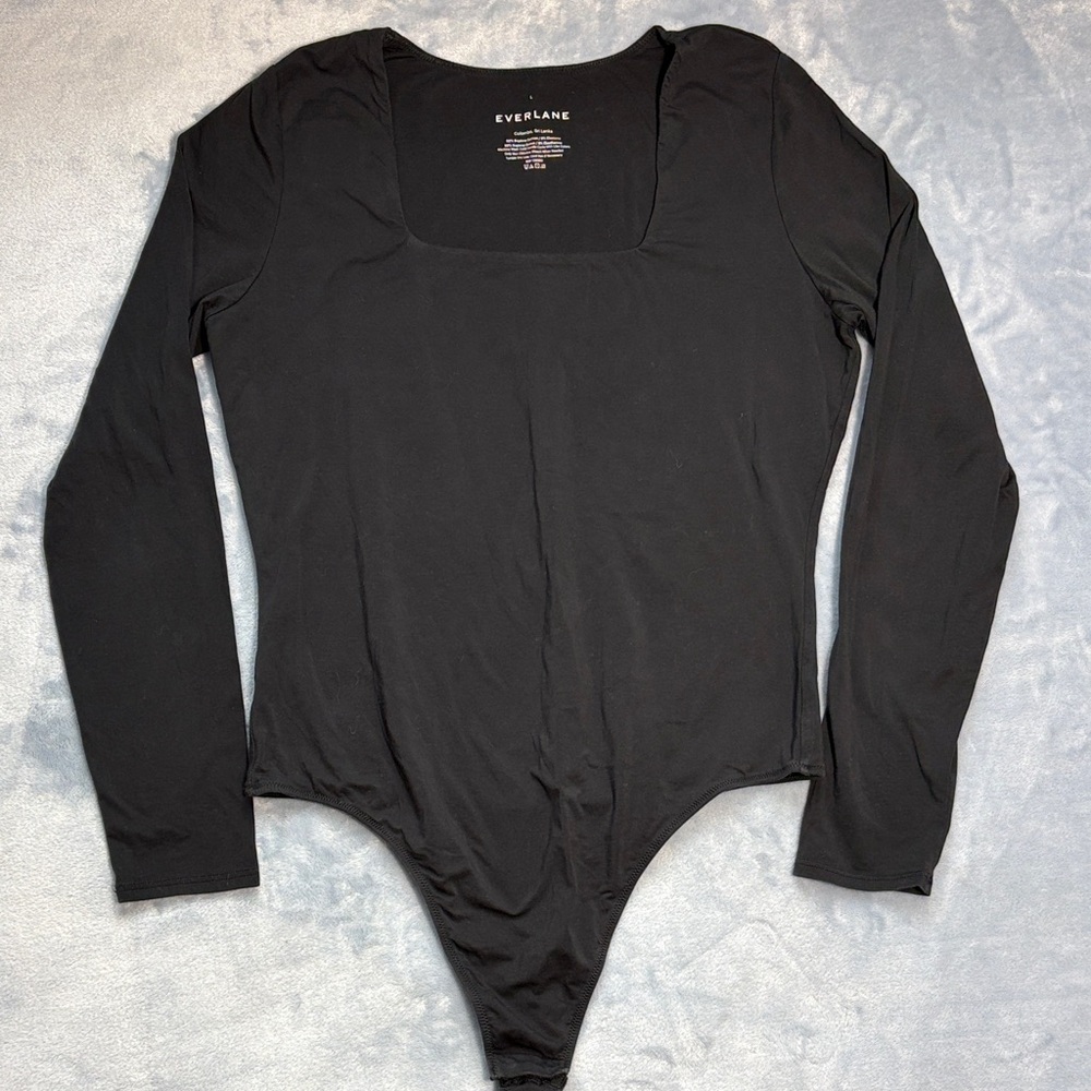 Everlane Long Sleeve Black Bodysuit